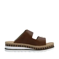 Rieker Brown Wedge Sandal|V795524BR