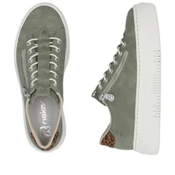 Rieker Green Platform Trainer|M195252GRN