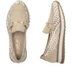 Rieker Multi Beige Comfort Wide Fit Loafer|4904262