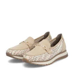 Rieker Multi Beige Comfort Wide Fit Loafer|4904262