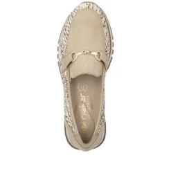 Rieker Multi Beige Comfort Wide Fit Loafer|4904262