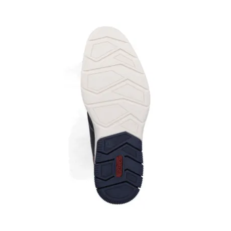 Rieker Navy and Tan Comfort Shoe|1442514