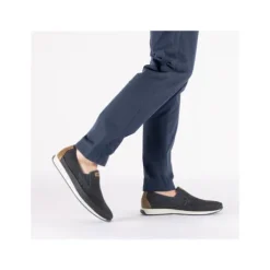 Rieker Navy and Tan Comfort Slip On|1195514