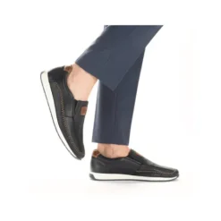 Rieker Navy and Tan Slip On |1196214P