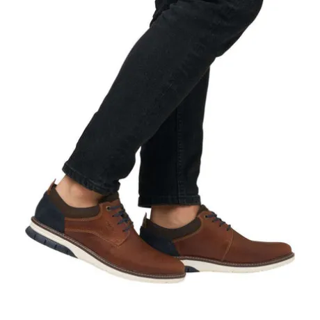 Rieker R 1440524BR- Wide Fit Laced Shoe.