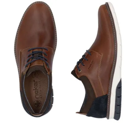 Rieker R 1440524BR- Wide Fit Laced Shoe.