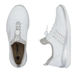 Rieker Sporty White Slip On Trainer|L325980