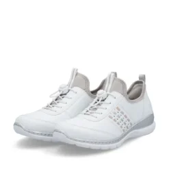 Rieker Sporty White Slip On Trainer|L325980