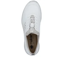 Rieker Sporty White Slip On Trainer|L325980