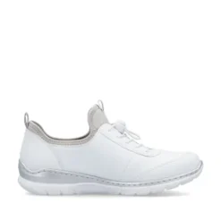 Rieker Sporty White Slip On Trainer|L325980