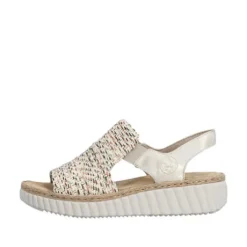 Rieker Wide Fit Comfort Wedge Sandal|69276600