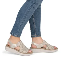 Rieker Wide Fit Comfort Wedge Sandal|69276600