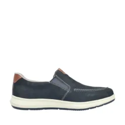 Rieker Wide Fit Navy Comfort Slip On|1696814