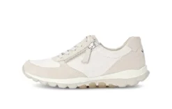 Rolling Soft Beige Lizard Print Comfort Trainer|8696822