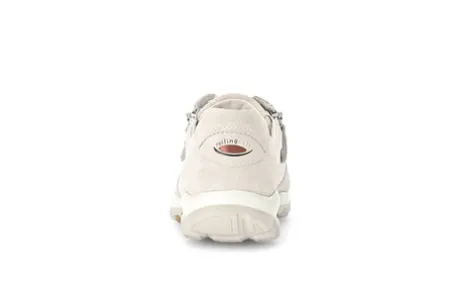 Rolling Soft Beige Lizard Print Comfort Trainer|8696822