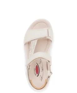 Rolling Soft Cream and Snake Print Wedge Sandal|8683354