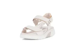 Rolling Soft Cream and Snake Print Wedge Sandal|8683354