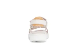 Rolling Soft Cream and Snake Print Wedge Sandal|8683354