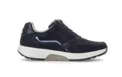 Rolling Soft Navy Nubuck Comfort Trainer|8687836
