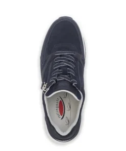 Rolling Soft Navy Nubuck Comfort Trainer|8687836