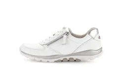 Rolling Soft White and Silver Comfort Trainer|8696851W