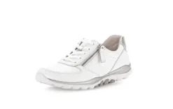 Rolling Soft White and Silver Comfort Trainer|8696851W