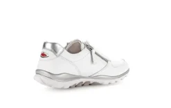 Rolling Soft White and Silver Comfort Trainer|8696851W