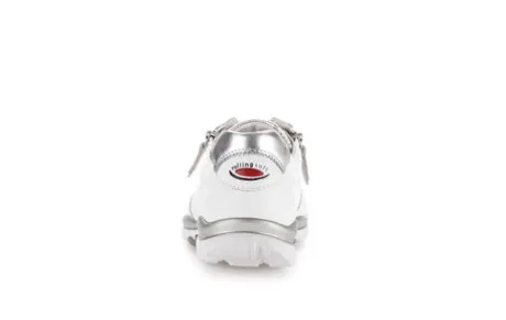 Rolling Soft White and Silver Comfort Trainer|8696851W