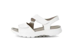 Rolling Soft White Strap Wedge Sandal|8681550