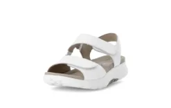 Rolling Soft White Strap Wedge Sandal|8681550
