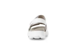 Rolling Soft White Strap Wedge Sandal|8681550