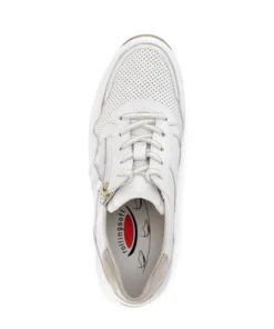 Rolling Soft Wide Fit White Trainer|8697851W