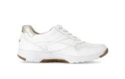 Rolling Soft Wide Fit White Trainer|8697851W