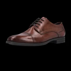 Salamander Cognac Leather Lace-Up Business Shoe|E11AUU0263