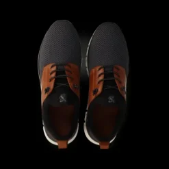 Salamander Sporty Dark Grey and Tan Trainer|E31ASB6011