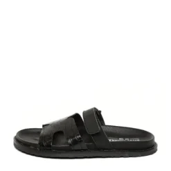 Steve Madden Black leather Strap Sandal|12000835BL