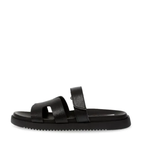 Steve Madden Black Strap Mule| 11003028BL