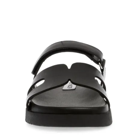 Steve Madden Black Strap Mule| 11003028BL