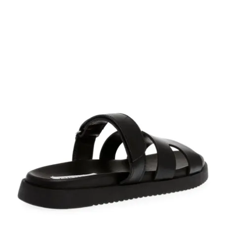 Steve Madden Black Strap Mule| 11003028BL