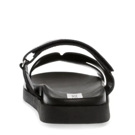 Steve Madden Black Strap Mule| 11003028BL
