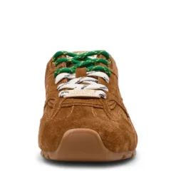 Steve Madden Camel Suede Retro Trainer| 1100515923