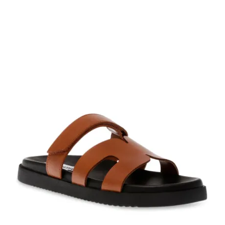 Steve Madden Cognac Strap Mule| 11003028CL