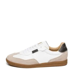 Steve Madden White and Taupe Trainer| 12000795WB
