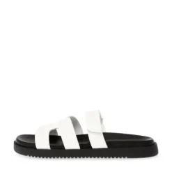 Steve Madden White Strap Mule| 11003028WH