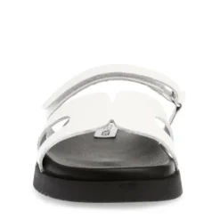 Steve Madden White Strap Mule| 11003028WH