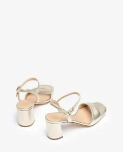 Unisa Gold Block HeelSandal|MORATY26G