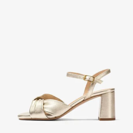 Unisa Gold Leather Sandal |MEDWAYG