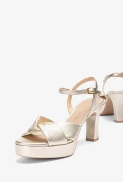 Unisa Gold Platform Sandal|ONOAG