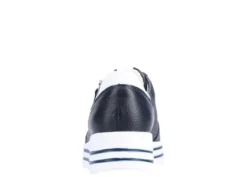 Waldlaufer Navy and White Mini Wedge Trainer|758009194H