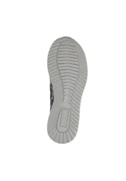 Waldlaufer Wide Fit Grey and Animal Print Trainer| 752016424